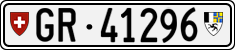 License plate of Switzerland, Cars