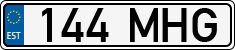 License plate of Estonia, Regular car plates