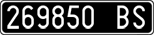 License plate of Italy, Cars (1927 year series)