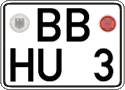 German license plate, Regular plates