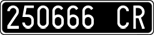 License plate of Italy, Cars (1927 year series)
