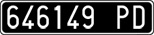 License plate of Italy, Cars (1927 year series)