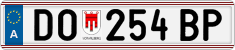 License plate of Austria, Regular plates