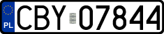 License plates of Poland, Regular car plates