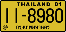 License plate of Thailand, Trucks and buses