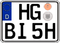 German license plate, Plates for oldtimers (type 