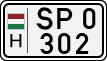 license plates of Hungary, Sportcars (1990)