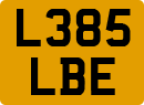 License plate of the United Kingdom, 1983 year system
