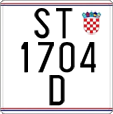 License plate of Croatia, Motorcycles