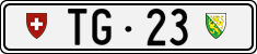 License plate of Switzerland, Cars