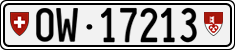 License plate of Switzerland, Cars