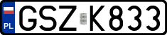License plates of Poland, Regular car plates