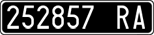 License plate of Italy, Cars (1927 year series)