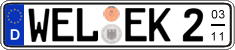 German license plate, Seasonal plates
