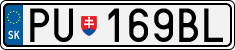 License plate of Slovakia, Cars