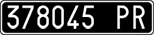 License plate of Italy, Cars (1927 year series)