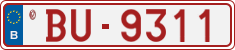 License plate of Belgium, Vanity Plates (2014)