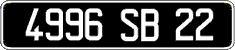 French license plate, FNI
