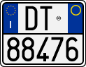 License plate of Italy, Motorcycles (1994 year series)