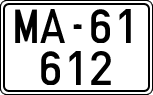 License plates of Spain, 1900 year series