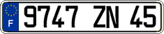 French license plate, FNI