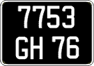French license plate, FNI