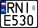 License plates of Poland, Regular car plates