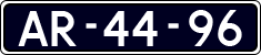 License plate of the Netherlands, Imported oldtimers (cars)