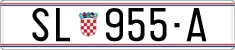 License plate of Croatia, Regular plates