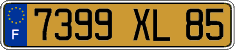 French license plate, FNI