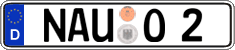 German license plate, Regular plates