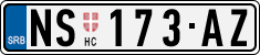 License plate of Serbia, Cars