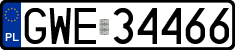 License plates of Poland, Regular car plates