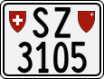 License plate of Switzerland, Motorcycles