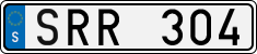 License plate of Sweden, Regular plates