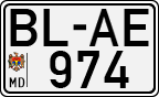 License plate of Moldova, Trailers (1992)