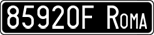 License plate of Italy, Cars (1927 year series)