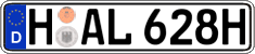 German license plate, Plates for oldtimers (type 