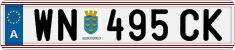 License plate of Austria, Regular plates