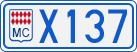 License plate of Monaco, Cars