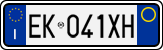 License plate of Italy, Cars (1994 year series)
