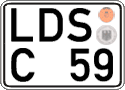 German license plate, Regular plates