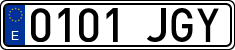 License plates of Spain, Ordinary (2000)