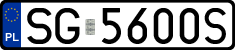 License plates of Poland, Regular car plates