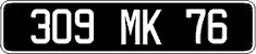 French license plate, FNI
