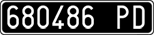 License plate of Italy, Cars (1927 year series)