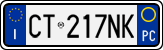 License plate of Italy, Cars (1994 year series)