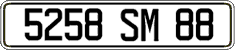French license plate, FNI