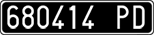 License plate of Italy, Cars (1927 year series)