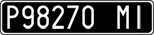 License plate of Italy, Cars (1927 year series)